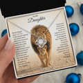 To My Daughter – This Old Lion Will Always Have Your Back Necklace