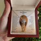 To My Daughter – This Old Lion Will Always Have Your Back Necklace