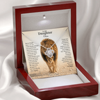 To My Daughter – This Old Lion Will Always Have Your Back Necklace