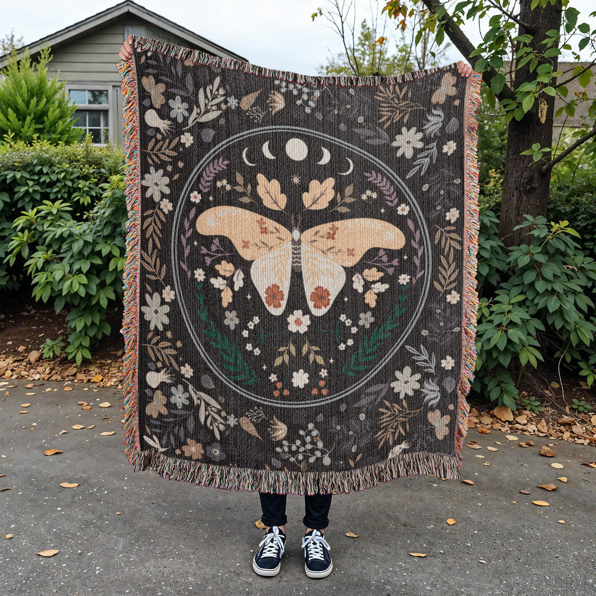 Bohemian Butterfly - Woven Blanket